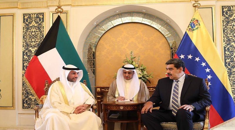Dignatario Maduro sostiene reunión con presidente Asamblea Nacional de Kuwait