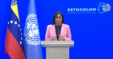 Vicepresidenta Delcy Rodríguez: La crisis ambiental es causada por un modelo de producción capitalista