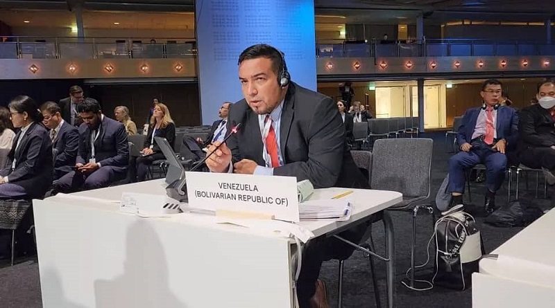 Venezuela participa en Conferencia de las Partes en Suecia