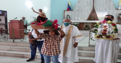 Realizan misa a San Juan Bautista en iglesia Santa Cruz de Pacairigua