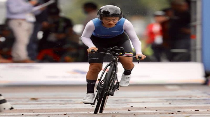 Pedalista Lilibeth Chacón se fractura la clavícula durante competencia en los Juegos Bolivarianos