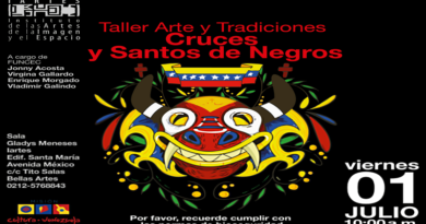 Iartes invita a taller Cruces y Santo de Negros en Caracas