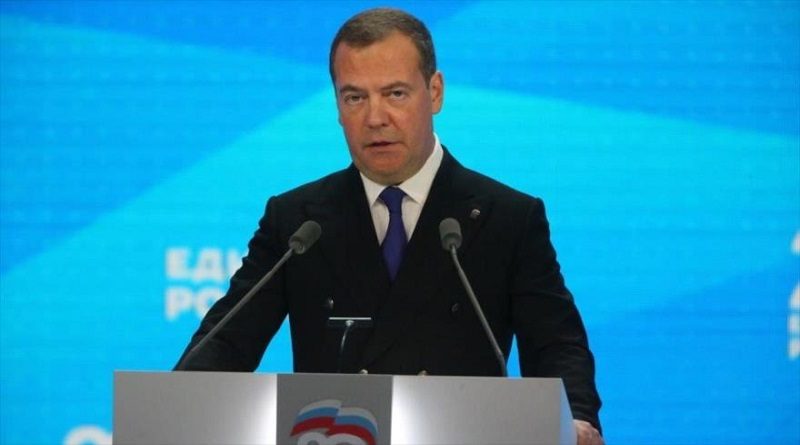Vicepresidente del Consejo de Seguridad de Rusia, Dmitri Medvédev, en Moscú, 4 de diciembre de 2021. (Foto: Getty Images)