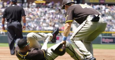Manny Machado sufre una lesión en su tobillo