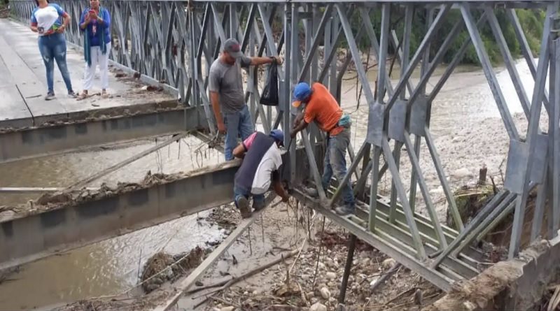 Obras en Puente Guaruríes, Mérida