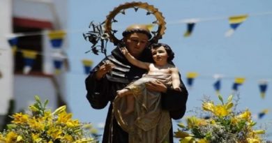 Población de Clarines celebra festividad de San Antonio de Padua
