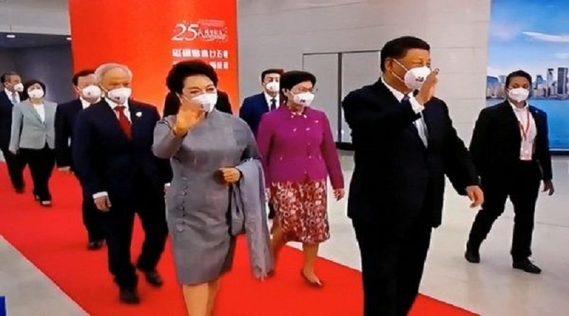 Presidente de China visita a Hong Kong