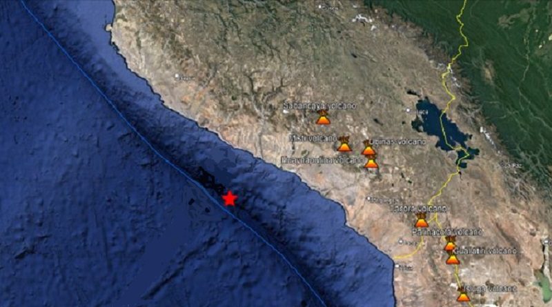 Se registra un terremoto de magnitud 5,7 frente a las costas de Perú