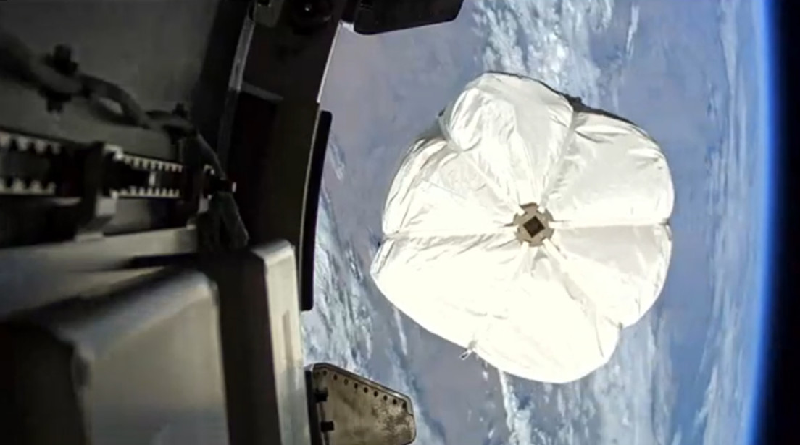 EEI arroja 78 kg de basura al espacio por medio de una nueva tecnología