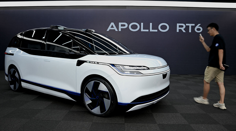 Empresa china presenta coche eléctrico autónomo sin volante