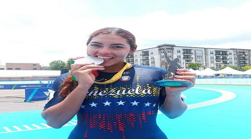 Patinadora Angy Quintero obtuvo medalla de plata en los Juegos Mundiales en Birmingham 2022