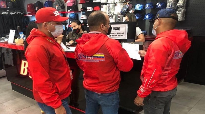 Seniat realiza supervisión tributaria en comercios de Caracas
