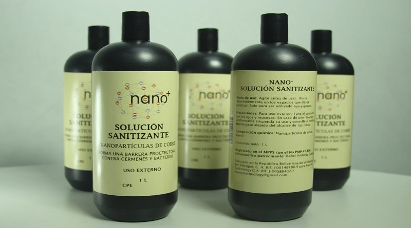 Desarrollan soluciones desinfectantes a base de nanopartículas