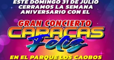 Celebrarán concierto en conmemoración de los 455 años de Caracas