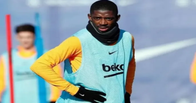 Dembélé se entrena con el Barcelona