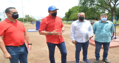 Inspeccionan trabajos de rehabilitación del Parque Rómulo Gallegos en Guárico