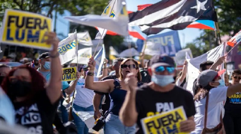 Puertorriqueños protestan contra contrato con energética Luma
