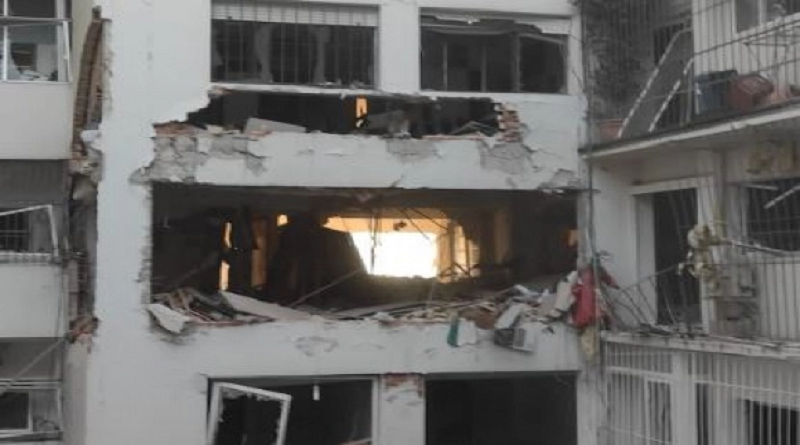 Fuerte explosión en un edificio de Montevideo deja varios heridos
