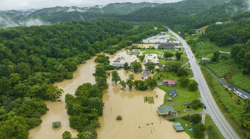 Fuertes lluvias dejan al menos ocho fallecidos en Kentucky, Estados Unidos