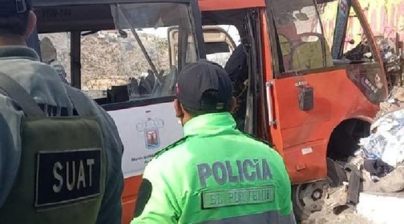 Al menos 41 heridos deja accidente de autobús en Perú