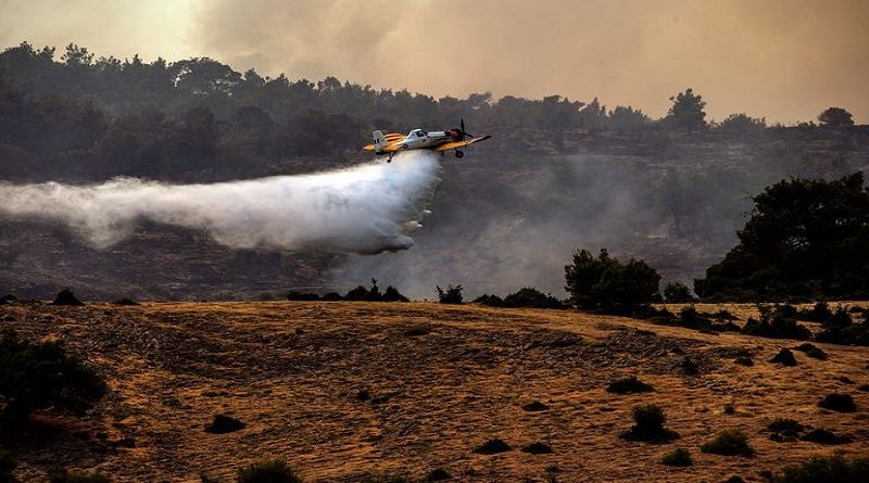 Incendio en Grecia arrasa con más de 3 mil 400 hectáreas del Parque Nacional de Dadiá