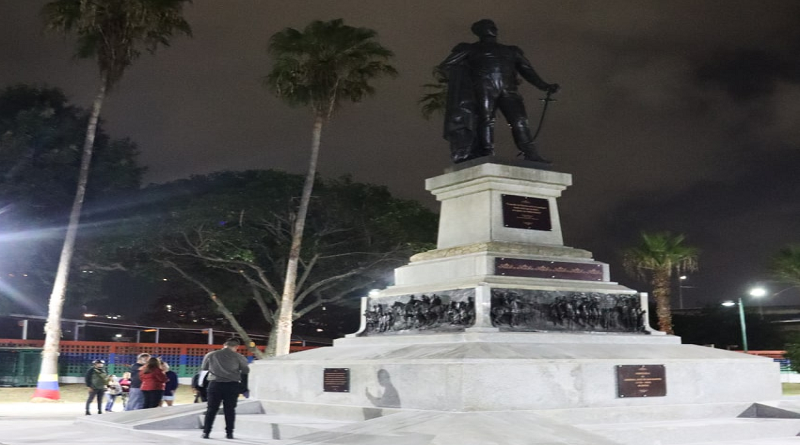 Reinauguran Plaza San Martín de Caracas en honor al prócer José de San Martín