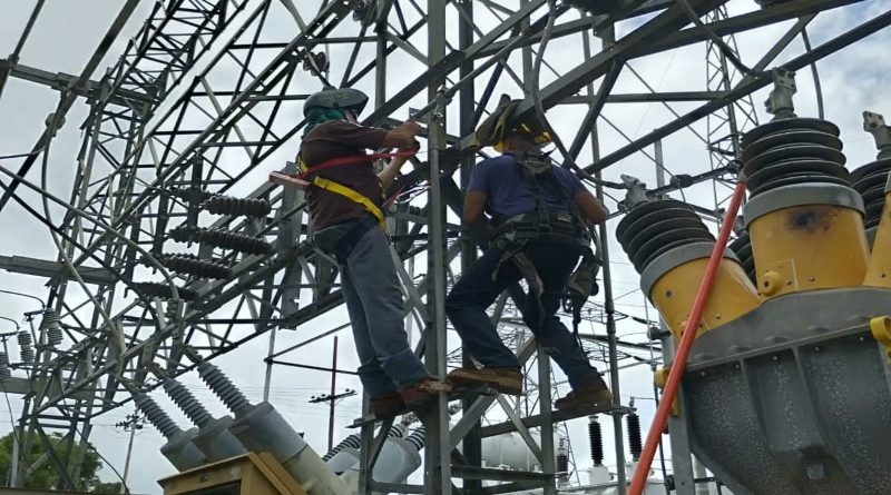 Ejecutan labores de mantenimiento en la Subestación Eléctrica Quiriquire de Monagas