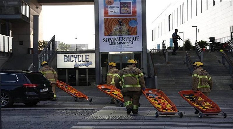 Disparos en centro comercial dejaron tres fallecidos y tres heridos en Dinamarca