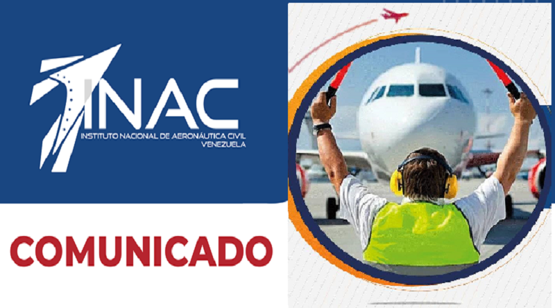 Inac announces restrictions on flights to and from Venezuela due to pandemic