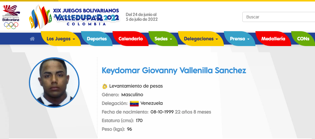 Venezuela suma nueva medalla de Oro en Levantamiento de Pesas
