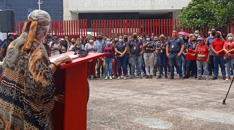 Clase obrera del Metro de Caracas celebra natalicio del comandante Chávez