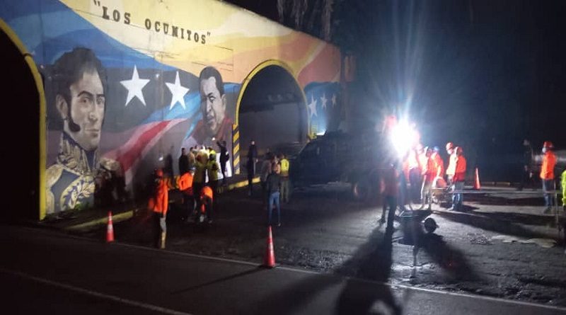 Realizan labores de adecuación y mantenimiento en túnel Los Ocumitos