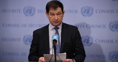 El representante permanente adjunto de Rusia ante la ONU, Dmitri Polianski, en Nueva York, EE.UU., 1 de abril de 2022. (Foto: Getty Images)
