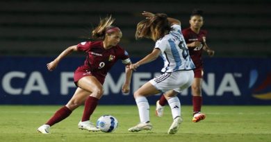 Vinotinto femenina cae frente a Argentina en la Copa América