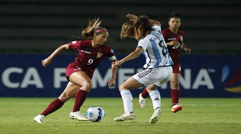 Vinotinto femenina cae frente a Argentina en la Copa América