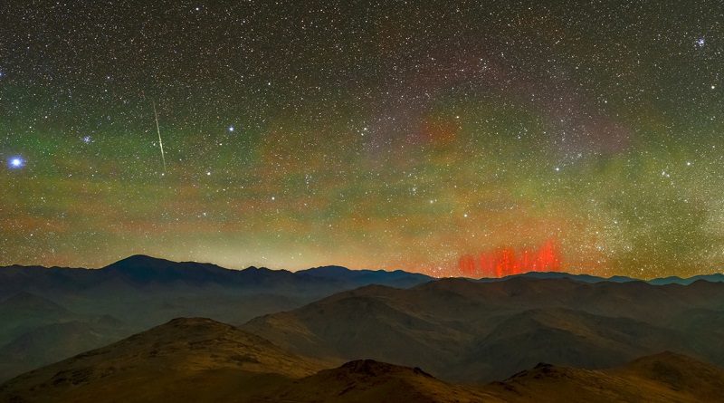 Observatorio Europeo capta los extraños “duendes rojos” en desierto de Atacama