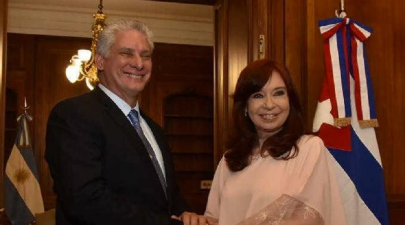 Cuba expresa su solidaridad con la vicepresidenta argentina
