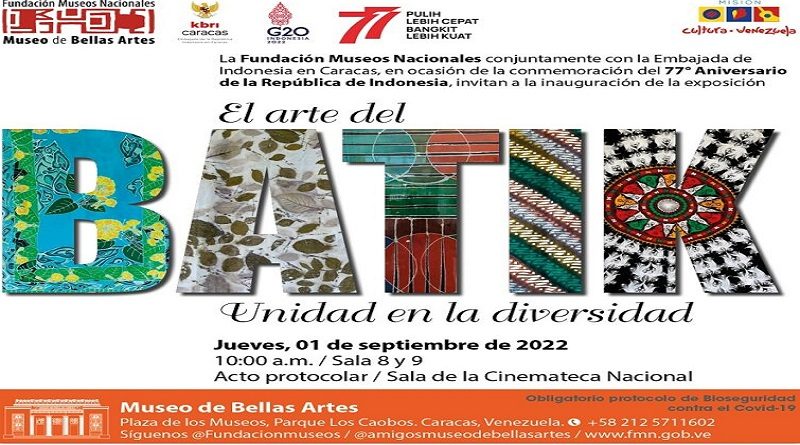 Museo de Bellas Artes inaugurará muestra expositiva "El Arte del Batik. Unidad en la Diversidad"﻿