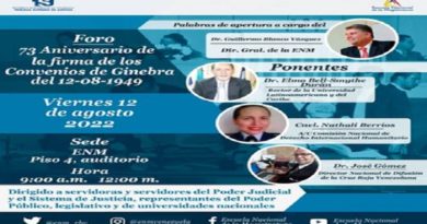 Realizarán foro por 73° aniversario de la Firma de los Convenios de Ginebra﻿