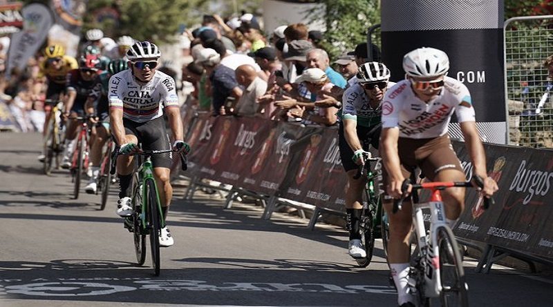 Orluis Aular llegó a 10 segundos del ganador en la primera etapa de la Vuelta a Burgos