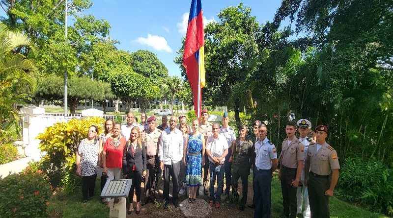 Embajada de Venezuela en Cuba conmemora Día de la Bandera Nacional