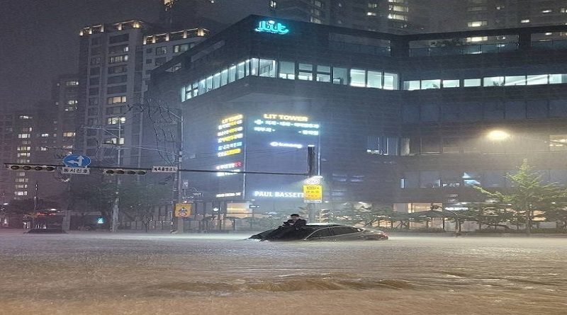 Fuertes precipitaciones en corea del sur dejan 8 fallecidos