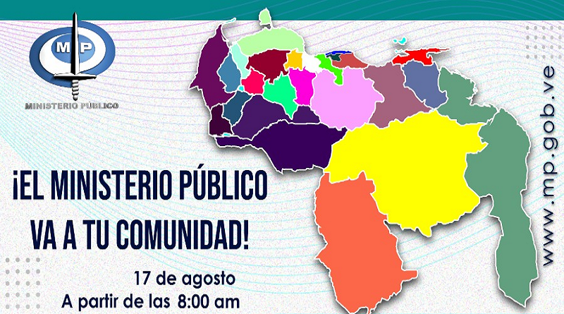 Programa "El Ministerio Público va a tu Comunidad" visita 32 municipios del país