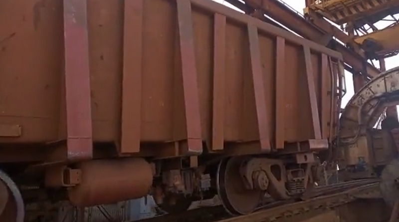 CVG Ferrominera Orinoco recibe locomotora con 108 vagones cargados de mineral