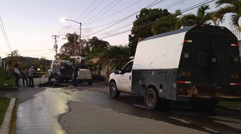 Hidrocapital repara averías en Urbanización Club de Campo en Miranda