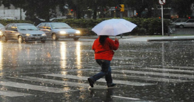 Inameh prevé lluvias con descargas eléctricas este miércoles