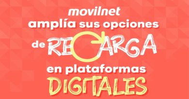 Movilnet amplía opciones de recargas en plataformas digitales