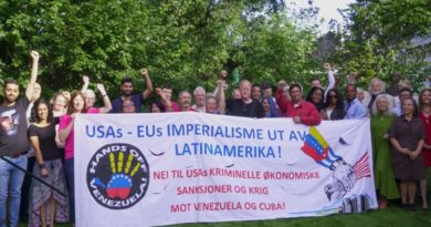 Destacan unión cívico-militar de venezolanos para vencer sanciones de EE.UU﻿. en Noruega