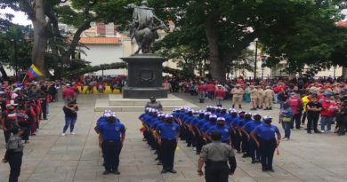 Realizan caminata en centro de Caracas para celebrar Día de la Bandera