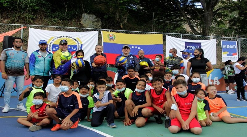 Sunad ha entregado 518 espacios deportivos a las comunidades en 2022
